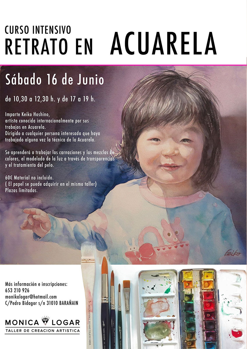 Retrato acuarela